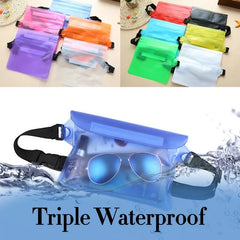 Waterproof PVC Jelly Fanny Pack Bags Casual Travel Waist Bag Small Unisex