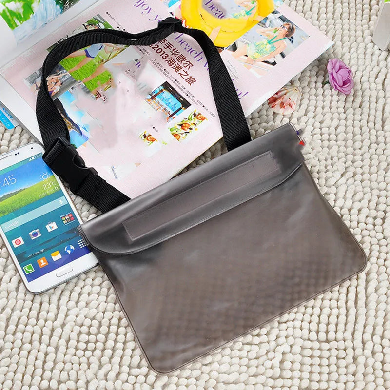 Waterproof Diving Swimming Waist Bag PVC Sports Pack Storage Phone Bag