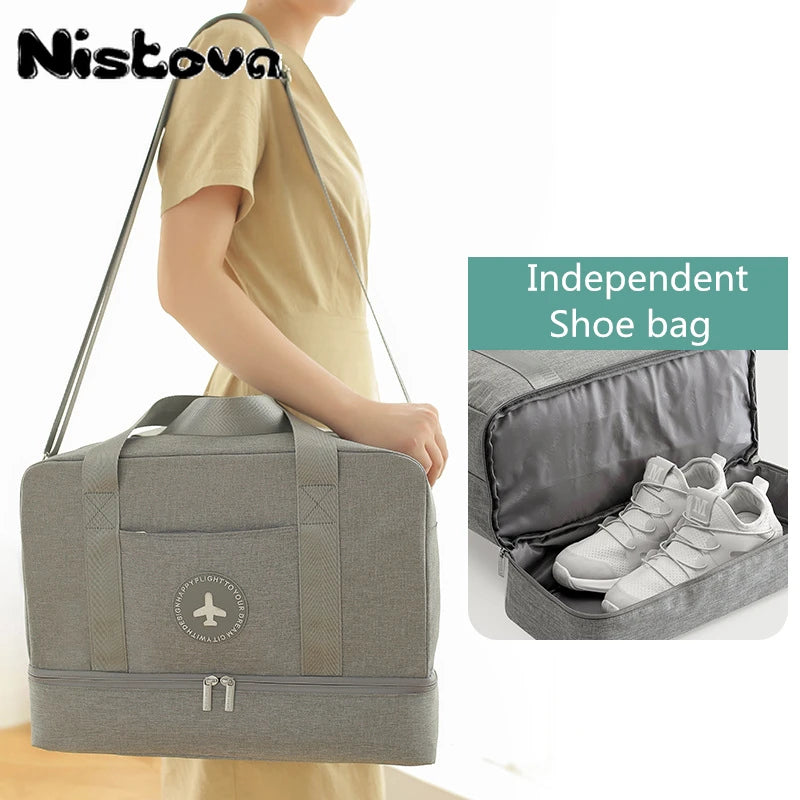 Waterproof Sports Bag Yoga Mat Bag Coech Bag Women Sport Bag Dry and Wet Separat