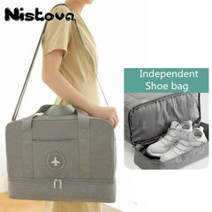 Waterproof Sports Bag Yoga Mat Bag Coech Bag Women Sport Bag Dry and Wet Separat