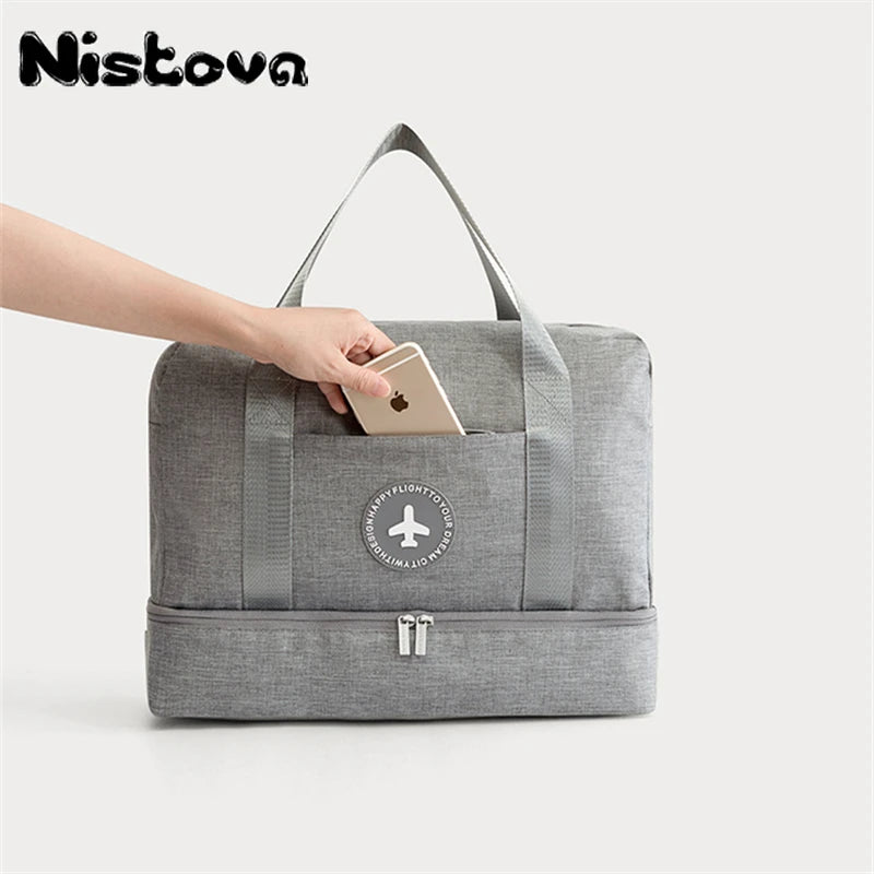 Waterproof Sports Bag Yoga Mat Bag Coech Bag Women Sport Bag Dry and Wet Separat