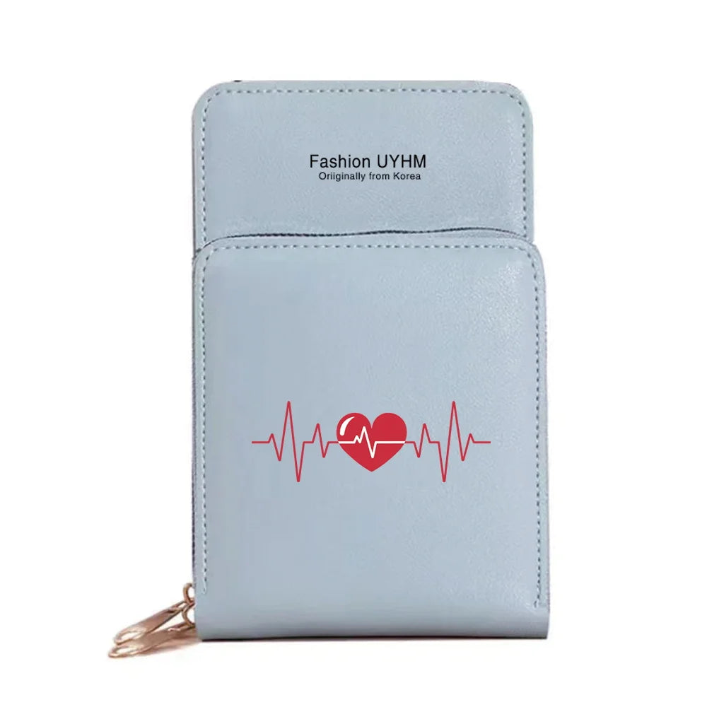 Waterproof Touch Screen Mobile Phone Bags Wallets Card Pack Women Crossbody