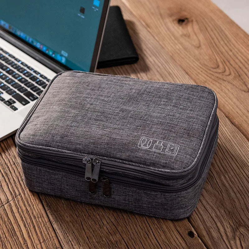 Waterproof Travel Elec. Organizer Bag Double Layer Large Capacity