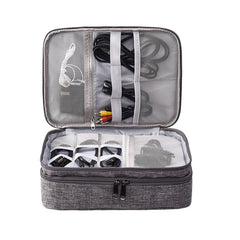 Waterproof Travel Elec. Organizer Bag Double Layer Large Capacity