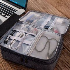 Waterproof Travel Elec. Organizer Bag Double Layer Large Capacity