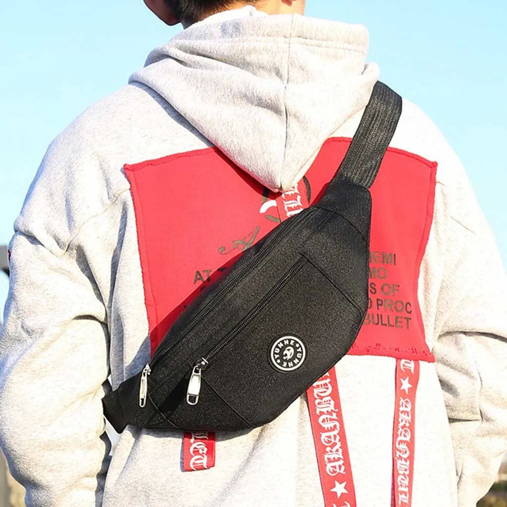 Waterproof Waist Pack Women Belt Bag Travel Men Fanny Pack Hip Bum Canvas