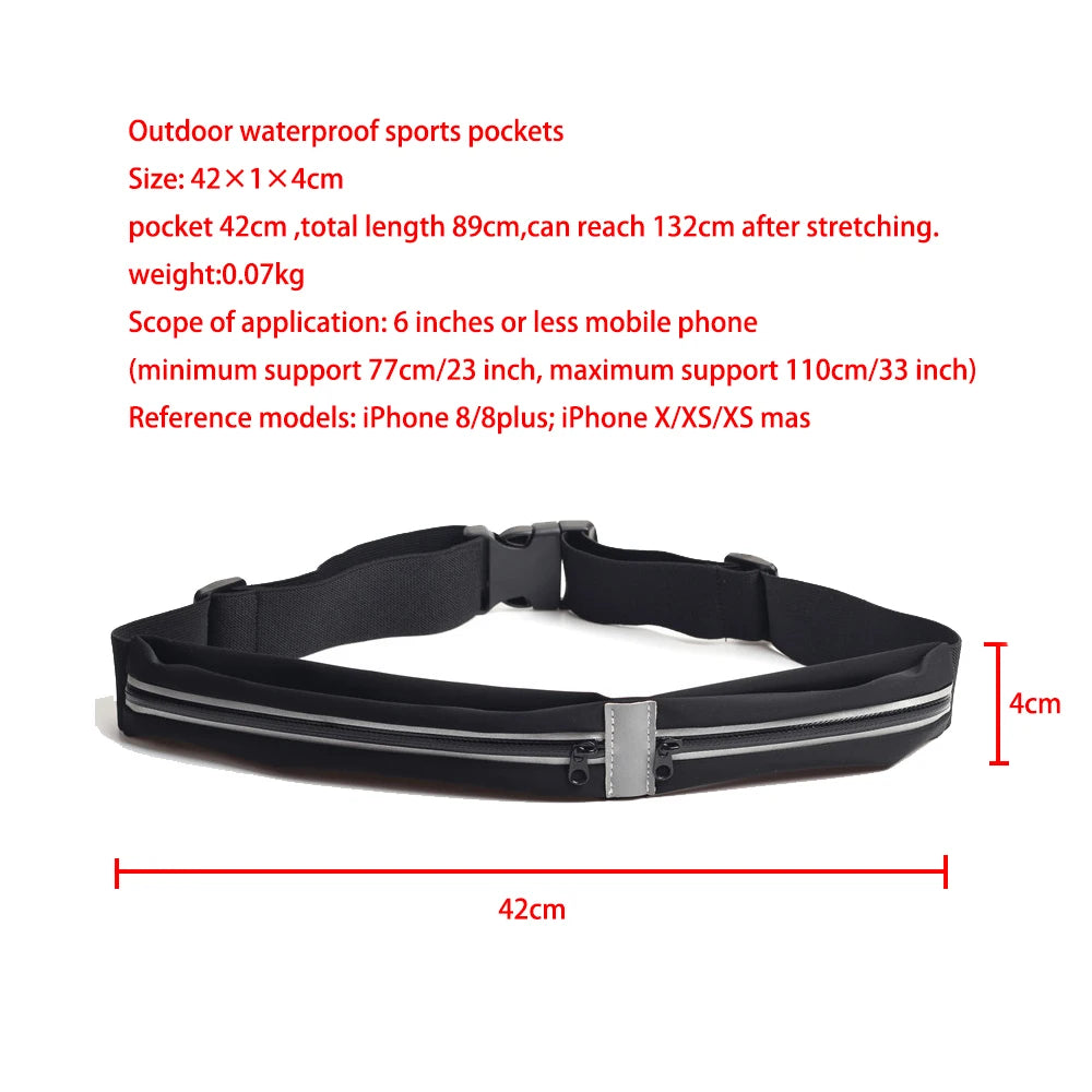 Waterproof Waist Packs Casual Nylon Passport Money Chest Fanny