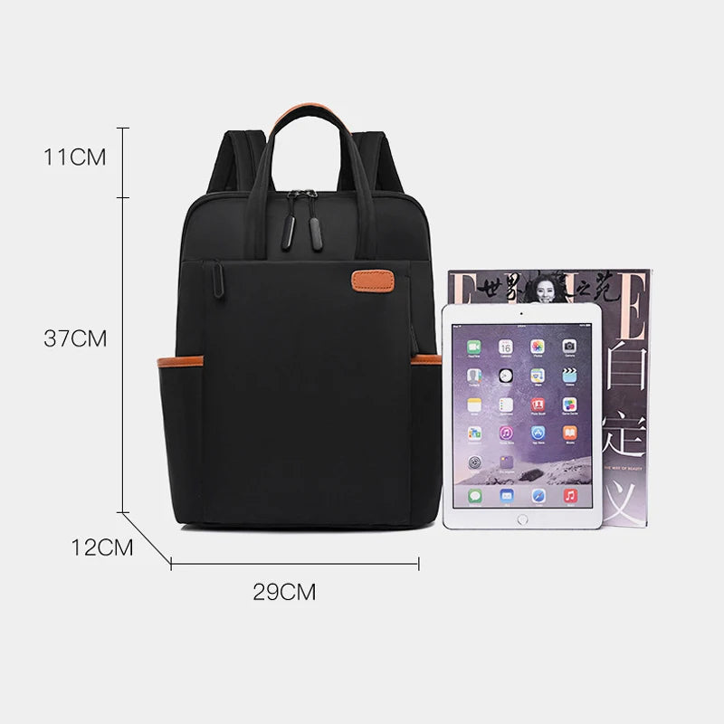 Waterproof Women Business Backpack 13.4 Inch Laptop Bag Travel Rucksack