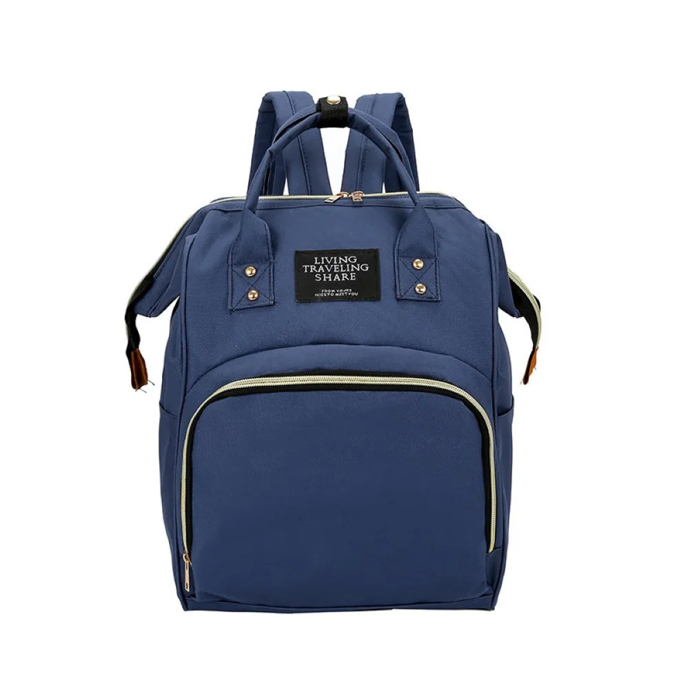 Waterproof Zipper Travel Mommy Backpack Casual Baby Nursing Nappy Bag Handbag