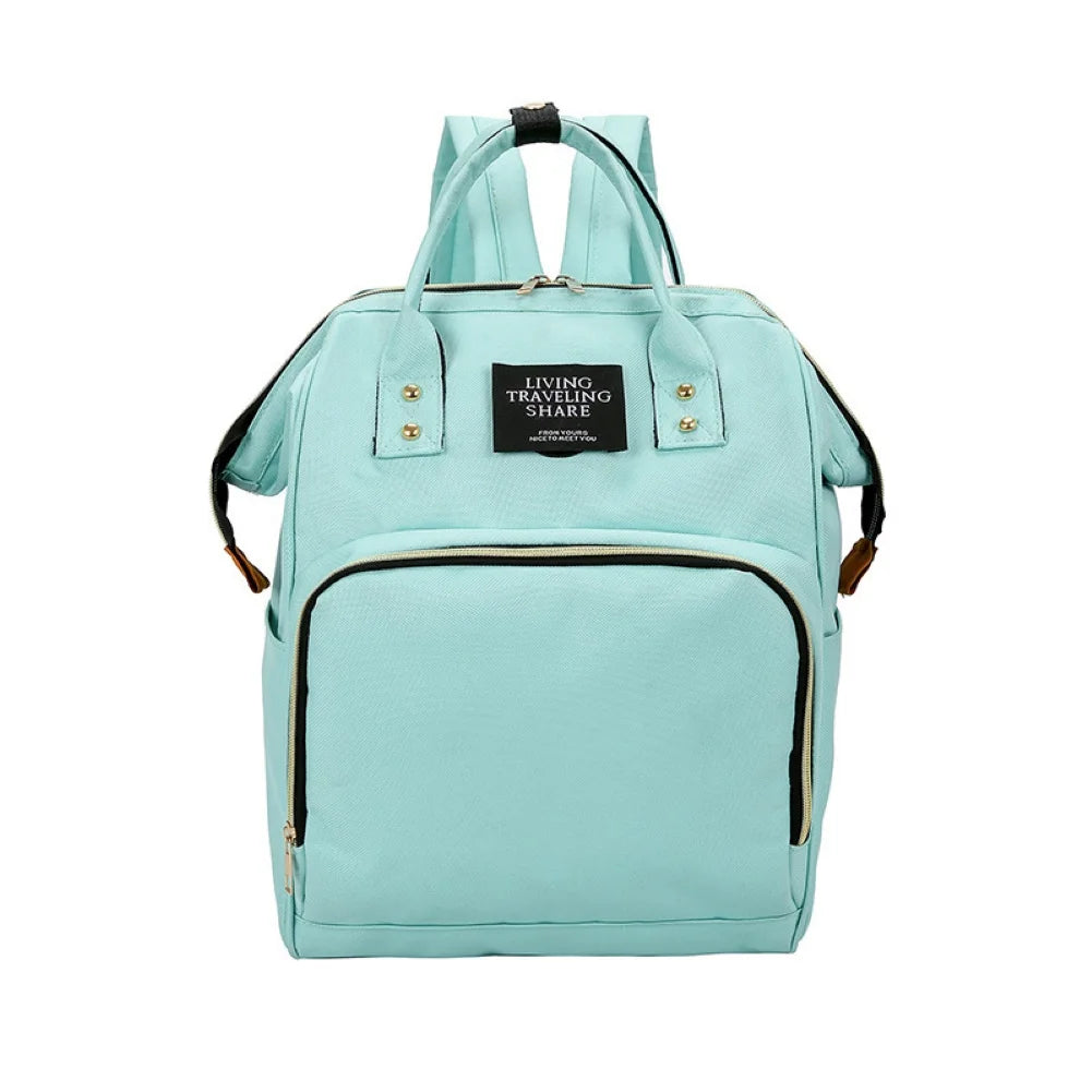 Waterproof Zipper Travel Mommy Backpack Casual Baby Nursing Nappy Bag Handbag