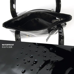 Waterproof Beach Handbag London Shopper Ladies Shoulder PVC Shopping Handbags