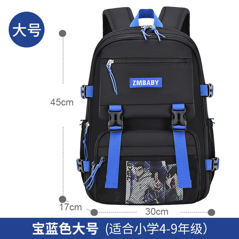 Waterproof Boys Schoolbag Teenager Laptop Backpack Large School Backpack