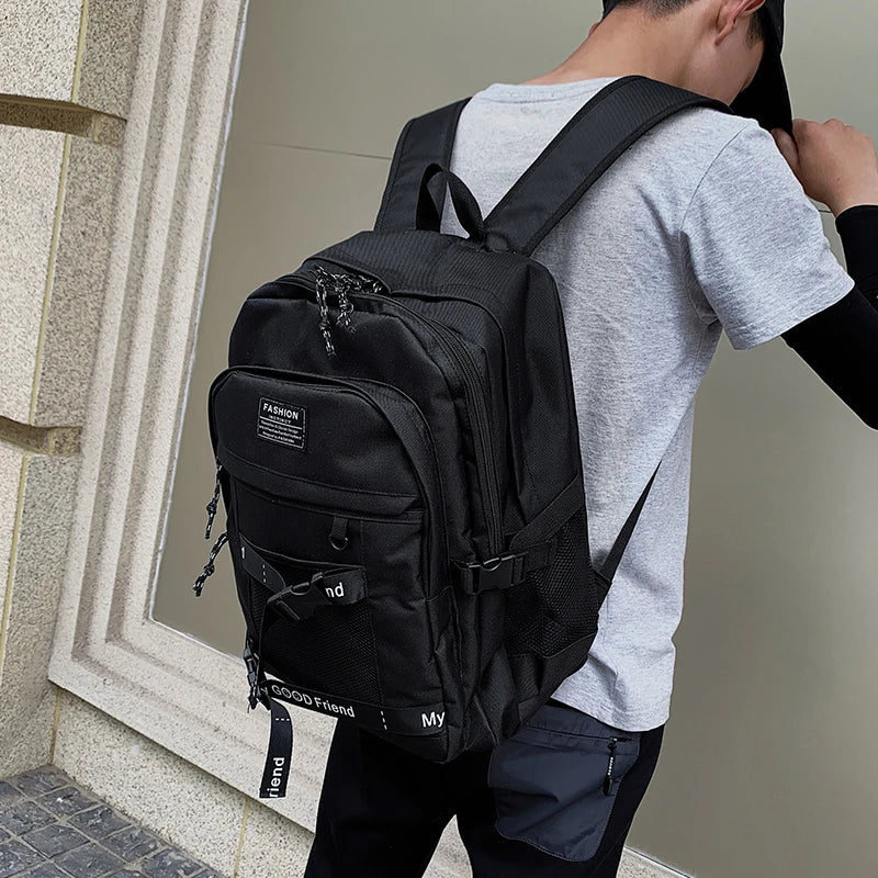 Waterproof Nylon Women Backpack Large Capacity Schoolbag for Teenage Girls