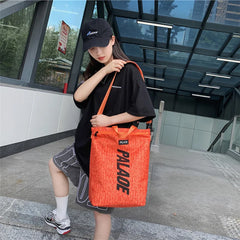 Watertight Couples Backpack Long School Bag Orange Kna
