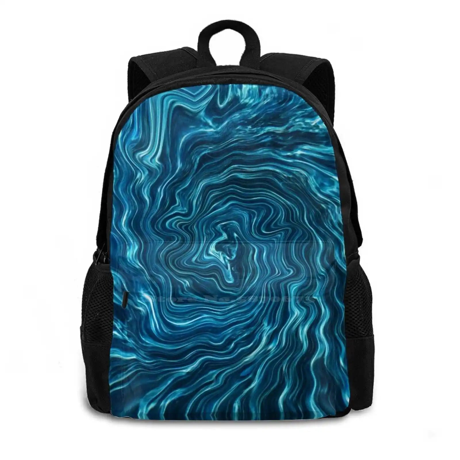 Wavey Plasma Waves Travel Laptop Bagpack Bags