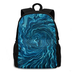 Wavey Plasma Waves Travel Laptop Bagpack Bags
