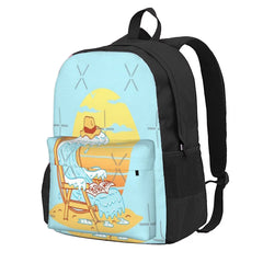 Wave On The Beach Travel Backpacks for Men and Women