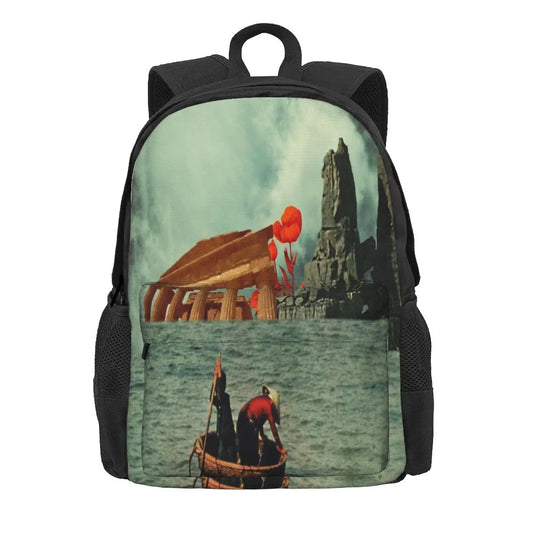 Fishermen Backpacks Retro School Bags Men Women