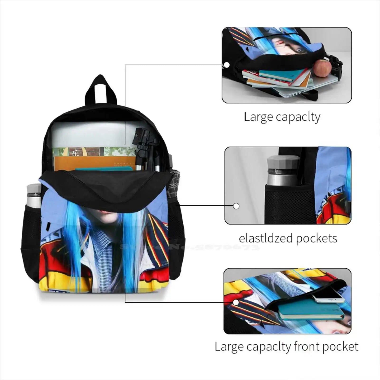 Large Capacity Backpack Laptop Travel Bag
