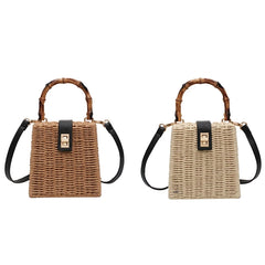 Summer Straw Weave Tote Bag for Women