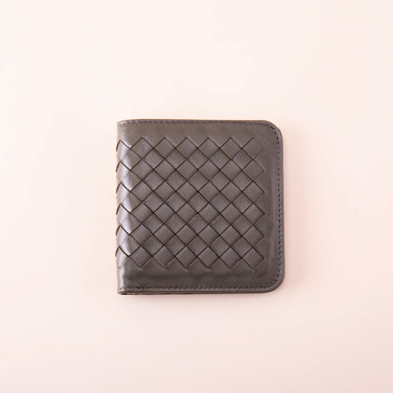 Sheepskin Woven Short Wallet Ultra Thin Soft Men's and Women's Mini Wallet