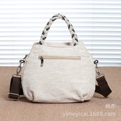 National Style Cotton and Linen Shoulder Bag