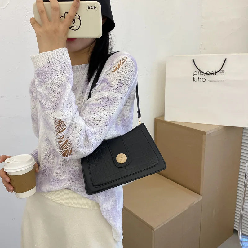 Vintage Style Small Shoulder Bag for Women