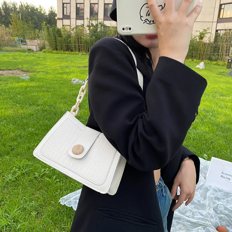 Vintage Style Small Shoulder Bag for Women