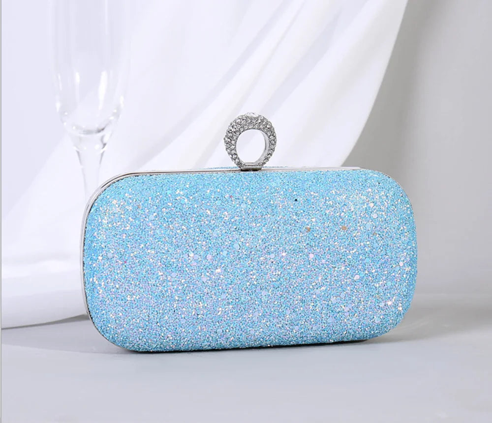 Diamond Shoulder Bag Wedding Party Evening Clutch Bridal Handbag Purse