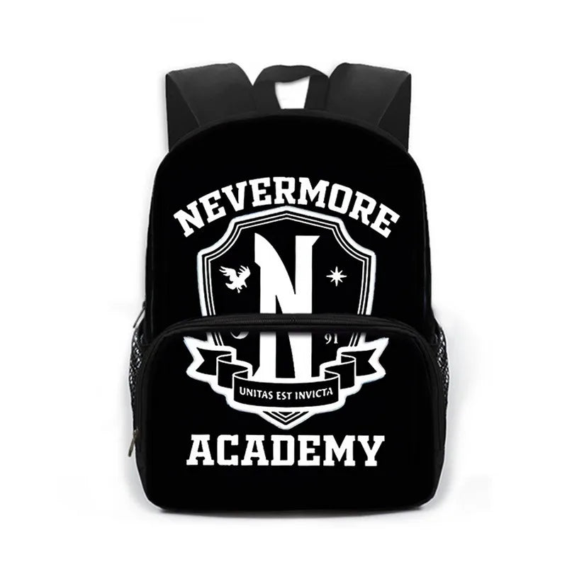 Wednesday Addams & Enid School Bags Gothic Girls Nevermore Academy Backpack