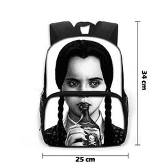 Wednesday Addams & Enid School Bags Gothic Girls Nevermore Academy Backpack
