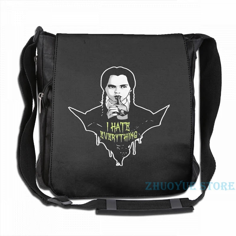 Wednesday Addams Gothic USB Charge Backpack School Travel Bag