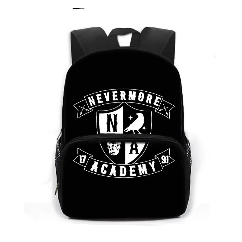 Gothic Girls Nevermore Academy Kids Backpack Book Bag