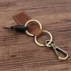 Metallic Key Wallets Keychain Leather Key Organizer Holder Mini