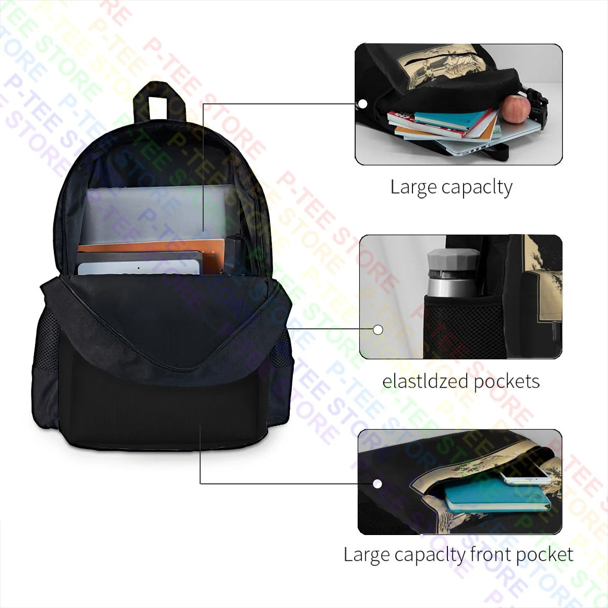 Weezer Pinkerton Large Capacity Backpack Portable Shopping Bag
