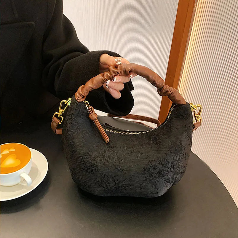 Western Style Women's Canvas Tote Bag for Autumn and Winter