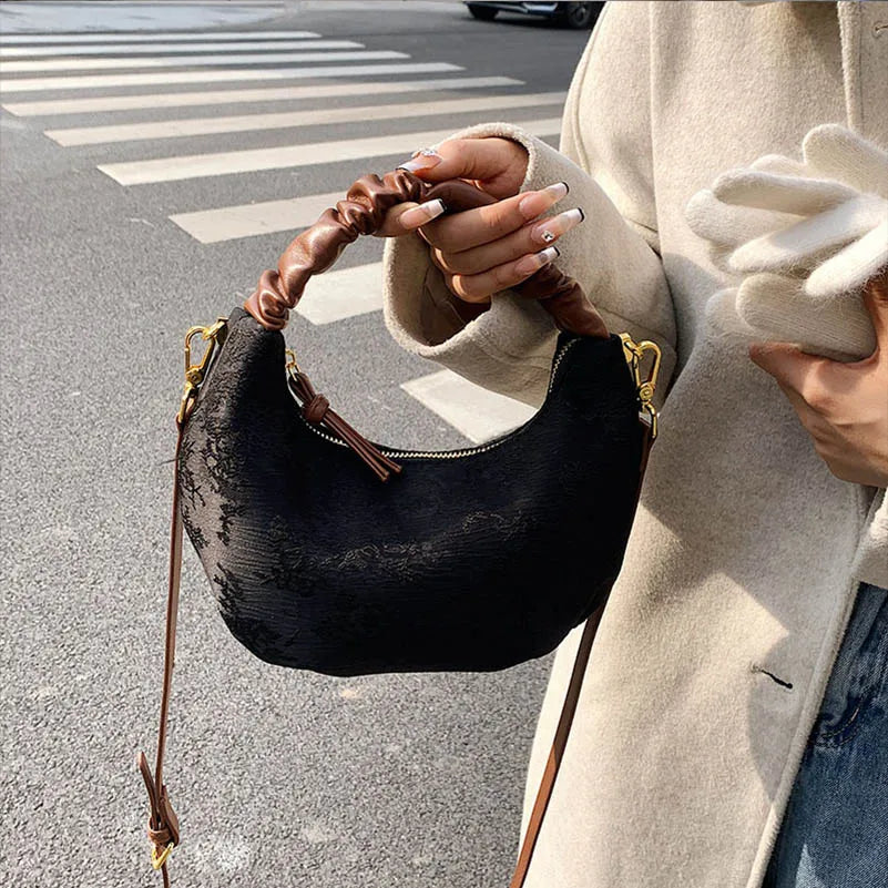 Western Style Women's Canvas Tote Bag for Autumn and Winter