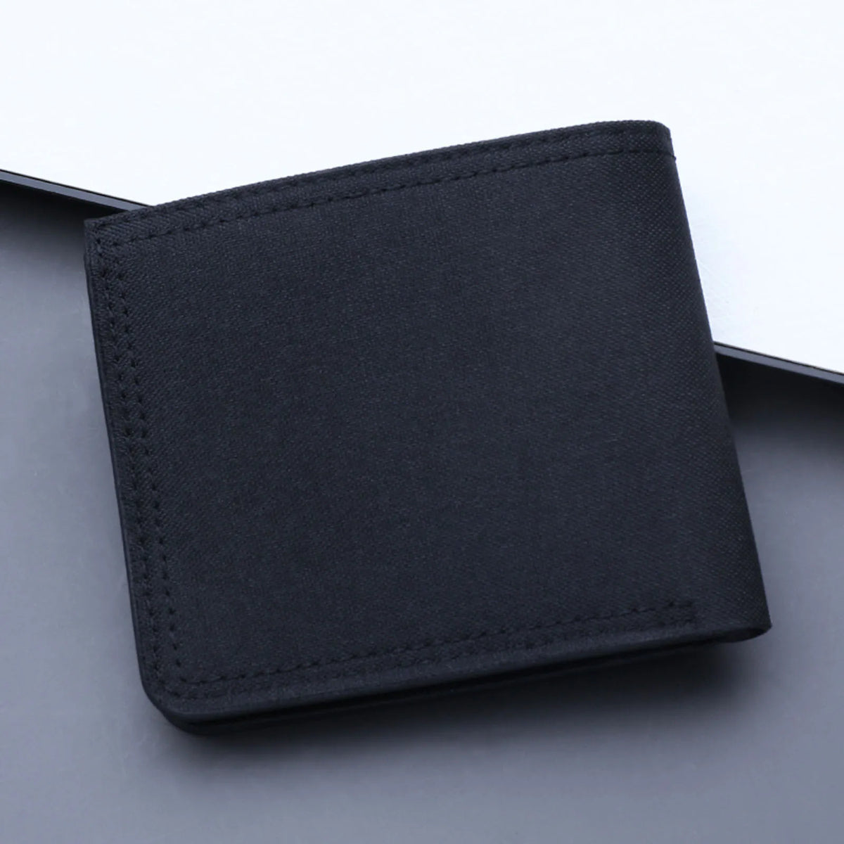 Men's Short Canvas Wallet with ID Slot
