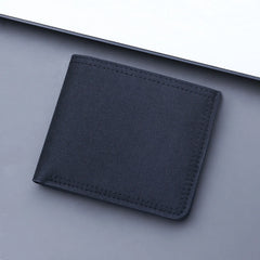 Men's Short Canvas Wallet with ID Slot
