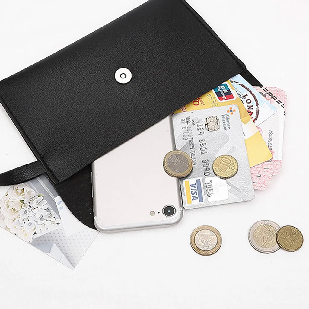 Small Square Clutch Bag Purse Phone Bags Billfold Wallets for Men