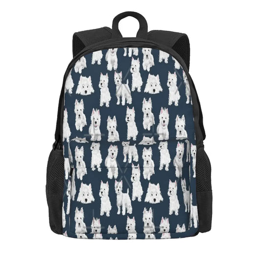 Westie 3 Backpacks Men Women's Bag Women Backpack Men Women's Bag