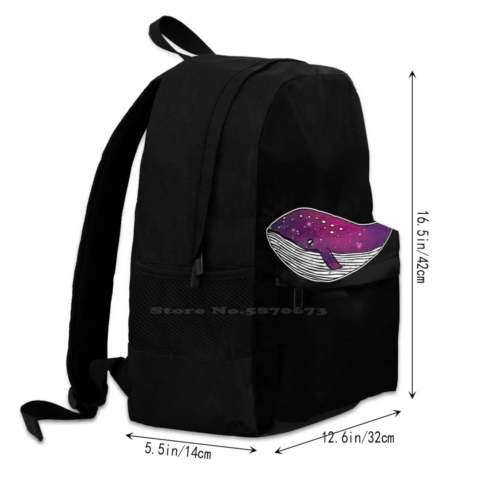 Galaxy Sea Dreams Whale Marine Laptop Backpack