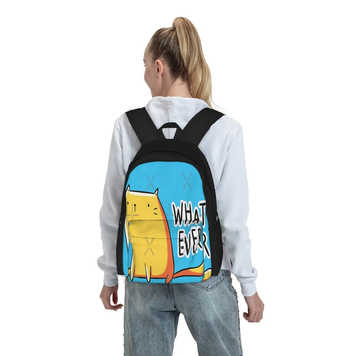 Cat Backpack Men Women Kpop Youth Girls Bag