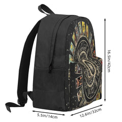 Zodiac Astrology Backpack Men Women Zip Pockets