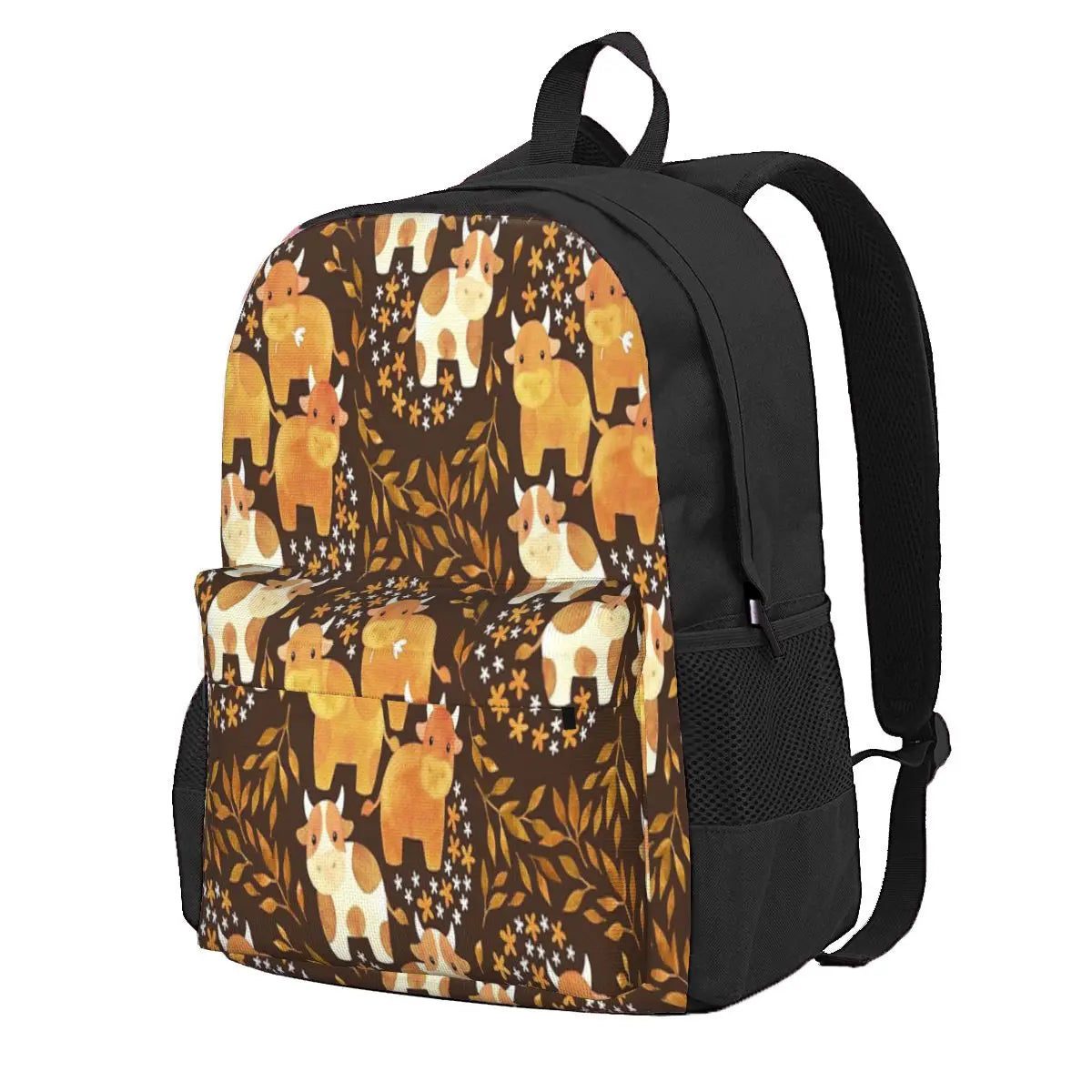 Watercolor Cow-Fetti Backpacks for Men & Women