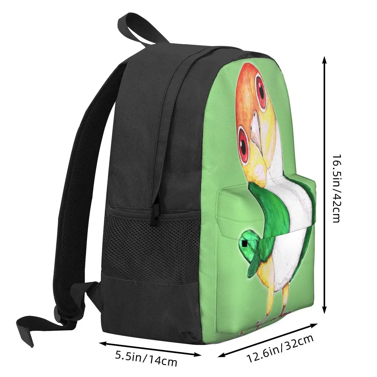 Bellied Caique Backpacks Men Women Travel Backpack Bag