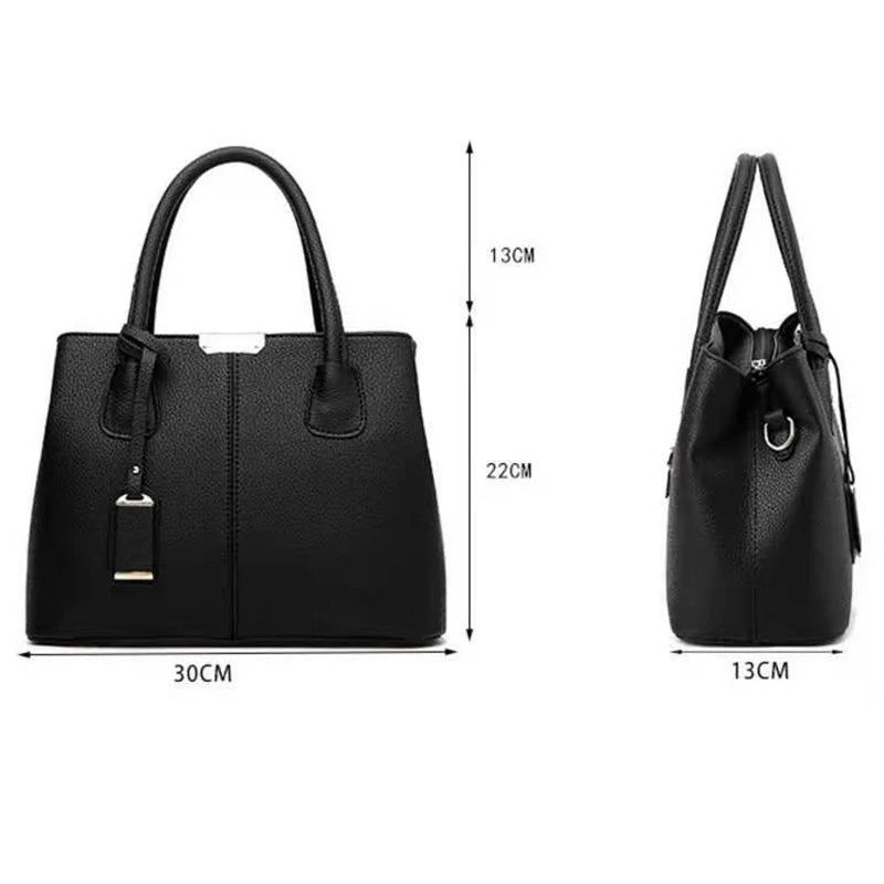 Soft Leather Shoulder Bag Tote Purse Crossbody Top-handle Bag