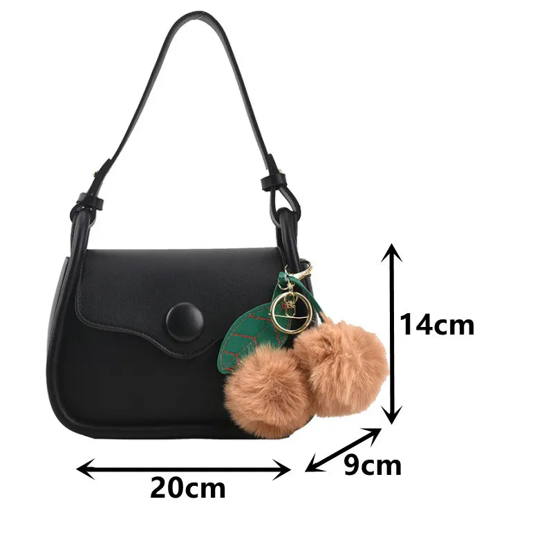 Women's PU Leather Shoulder Bag Crossbody Flap Handbag Messenger
