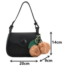 Women's PU Leather Shoulder Bag Crossbody Flap Handbag Messenger