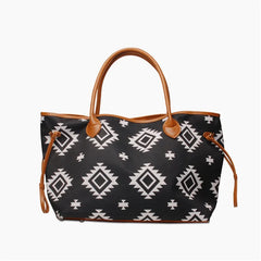 Ground Leopard Women Casual Canvas Handbag Leopard Print Canvas Tote Bag
